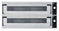 Piec do pizzy 2-komorowy Trays 66L Glass | PRISMAFOOD 227350