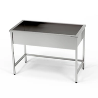 Basen nierdzewny 1-komorowy (gł. 30 cm) 110x60x85 cm | FORGAST