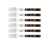 Widelec do steków brązowy, CHURRASCO, 6 sztuk | TRAMONTINA 29899-157