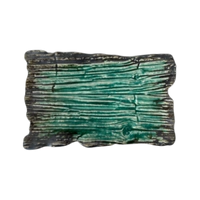 Talerz płytki prostokątny Moku szmaragd 30 x 18 cm | KERA CERAMIKA 16.2.SZMARAGD