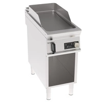 Płyta grillowa elektryczna, gładka, elektronicznie sterowana, na podstawie otwartej 40 cm, T-90 | TECNOINOX 316280