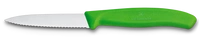 Nóż do warzyw i owoców Swiss Classic, ostrze ząbkowane, zielony, dł. ostrza 8 cm | VICTORINOX 6.7634.C1