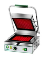 Grill kontaktowy pojedynczy z ceramicznymi płytami, 27x30 cm, 1.7 kW, 230 V | FIMAR PV27LR23M