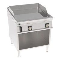 Płyta grillowa elektryczna, gładka, chromowana, na podstawie otwartej 80 cm, T-90 | TECNOINOX 316271