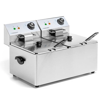 Frytownica elektryczna 2-komorowa 2x8 l, 2x3.2 kW, 230 V | FORGAST FG09028