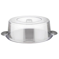 Taca do ciast i tortów z pokrywą 30x11 cm, stal nierdzewna, z pokrywą | APS 65