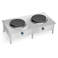 Taboret gastronomiczny elektryczny 2-płytowy, 2x5 kW, 400 V | FORGAST FG09421