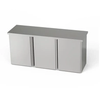 Szafka nierdzewna wisząca 3-drzwiowa 140x40x60 cm | FORGAST