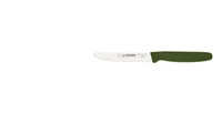 Nóż uniwersalny z falistą krawędzią - 11 cm, oliwkowy | GIESSER MESSER 8365 wsp 11 ol