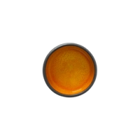 Talerz płytki z rantem Keczi bursztyn 14 cm | KERA CERAMIKA 17.2.BURSZTYN