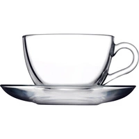 Filiżanka do cappuccino poj. 215 ml ze spodkiem kpl. 6 szt. | PASABAHCE 64476