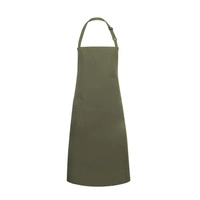 Fartuch kucharski Basic 75 x 90 cm z klamerką zielony mech | KARLOWSKY BLS 4-79-Stck