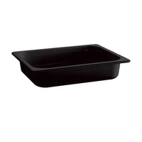 Pojemnik GN 1/1 gł. 10 cm z melaminy czarny | APS 84306