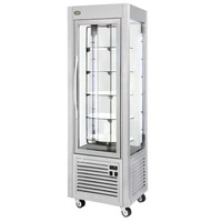 Witryna ekspozycyjna chłodnicza obrotowa, dynamiczne chłodzenie, 360 l, srebrna | ROLLER GRILL RD 60 T