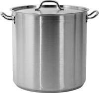Garnek ze stali nierdzewnej wysoki - poj. 50,3l z pokrywką | YATO YG-00008