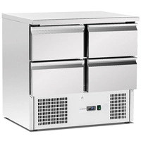 Stół chłodniczy 4 szuflady, 257 l,  z agregatem dolnym | FORGAST FG07004