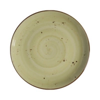 Talerz porcelanowy płytki Olive śr. 24 cm | FINE DINE 777985