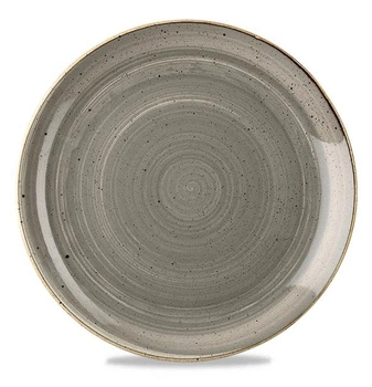 Talerz porcelanowy płytki Peppercorn Grey śr. 32,4 cm | FINE DINE SPGSEV121