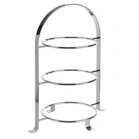 Stojak do serwowania na 3 talerze, stal nierdzewna, 33x24x43 cm | APS 33217