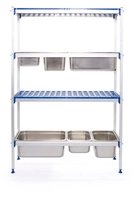 Regał magazynowy aluminiowy na pojemniki GN | HENDI 812266