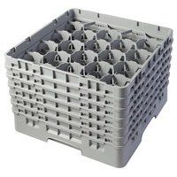Kosz do szkła 20 przegródek - 50x50 cm, szary | CAMBRO 20S1114/151