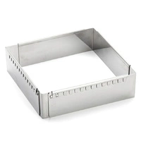 Rant piekarniczo-cukierniczy kwadratowy regulowany - 16x16 cm | DE BUYER D-3013-16