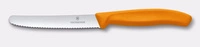 Nóż do pomidorów Swiss Classic, ostrze ząbkowane, pomarańczowy, dł. ostrza 11 cm | VICTORINOX 6.7839.C1