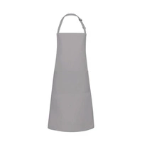 Fartuch kucharski Basic 75 x 90 cm z kieszenią i klamerką bazaltowy szary | KARLOWSKY BLS 5-90-Stck