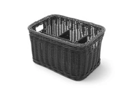 Koszyk na sztućce czarny 26x18 cm | HENDI 426074