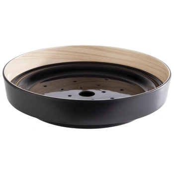 Miska, 2-częściowa FRIDA, czarna 25.5x6cm cm | APS 85230