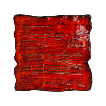 Talerz płytki prostokątny Moku rubin 30 x 30 cm | KERA CERAMIKA16.5.RUBIN