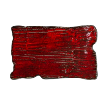 Talerz płytki prostokątny Moku rubin 30 x 18 cm | KERA CERAMIKA 16.2.RUBIN