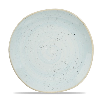 Talerz porcelanowy płytki Duck Egg Blue śr. 26,4 cm | FINE DINE SDESOG101
