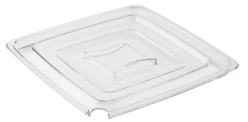 Pokrywa do miski PURE z otworem na łyżkę, 25.5x25.5x1.5 cm | APS 83601