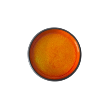 Talerz płytki z rantem Keczi bursztyn 20 cm | KERA CERAMIKA 17.1.BURSZTYN