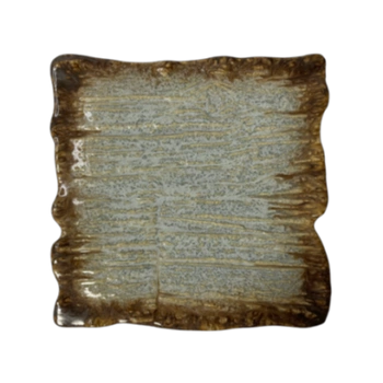 Talerz płytki prostokątny Moku topaz 30 x 30 cm | KERA CERAMIKA 16.5.TOPAZ