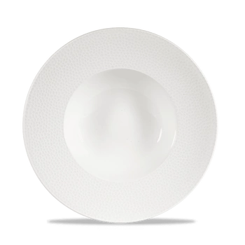 Talerz porcelanowy do pasty z szerokim rantem Isla śr. 24 cm | FINE DINE WHISIWBM1
