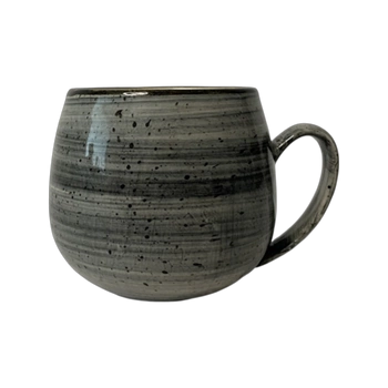 Kubek Oskar Still Rustick szary 0,4 l | KERA CERAMIKA 1.34.RUSTIC SZARY