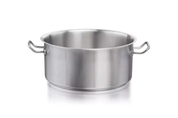 Garnek ze stali nierdzewnej niski, satynowany, poj. 12 l, 32 cm | AMBITION 307027