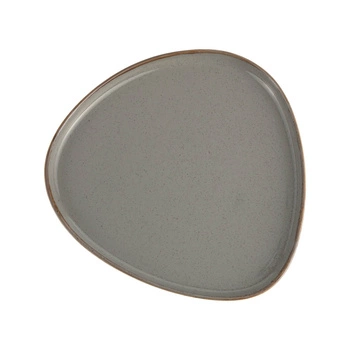 Talerz trójkątny STONE, 21 cm | PORLAND 04ALM007012