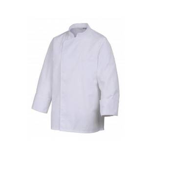 Bluza kucharska Energy z białą lamówką długi rękaw XXL | ROBUR U-EN-WLS-XXL