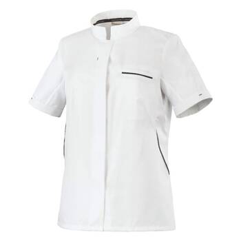 Bluza kucharska Escale biała krótki rękaw M | ROBUR U-ES-WTS-M