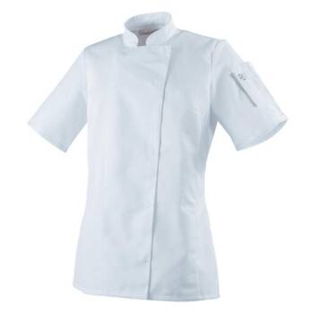 Bluza kucharska Unera biała krótki rękaw XL | ROBUR U-UN-WTS-XL