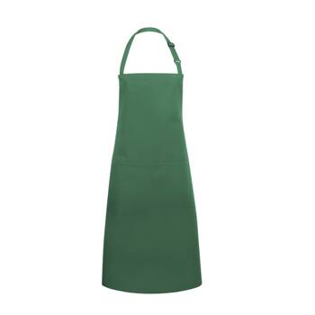 Fartuch kucharski Basic 75 x 90 cm z kieszenią i klamerką leśna zieleń | KARLOWSKY BLS 5-32-Stck