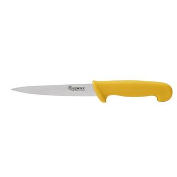 Nóż HACCP do filetowania żółty | HENDI 842539