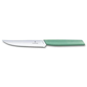 Nóż do steków Swiss Modern miętowozielony | VICTORINOX 6.9006.12W41
