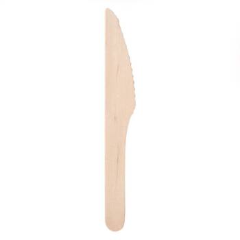 Nóż jednorazowy bambusowy 16.5 cm (op. 100 szt.) | VERLO V-30029