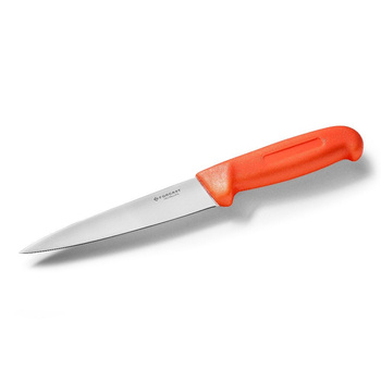 Nóż kuchenny HACCP czerwony dł. 15 cm | FORGAST FG01831