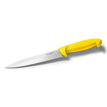 Nóż kuchenny HACCP żółty dł. 18 cm | FORGAST FG01845