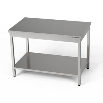 Stół roboczy centralny nierdzewny z półką 50x80x85 cm | FORGAST